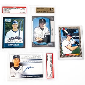 2005 Fleer Justin Verlander AUTO PSA 9 & More