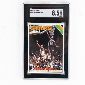 1975-76 Topps #254 Moses Malone Rookie SGC 8.5