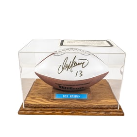 HOF Dan Marino Autographed Football w Display COA