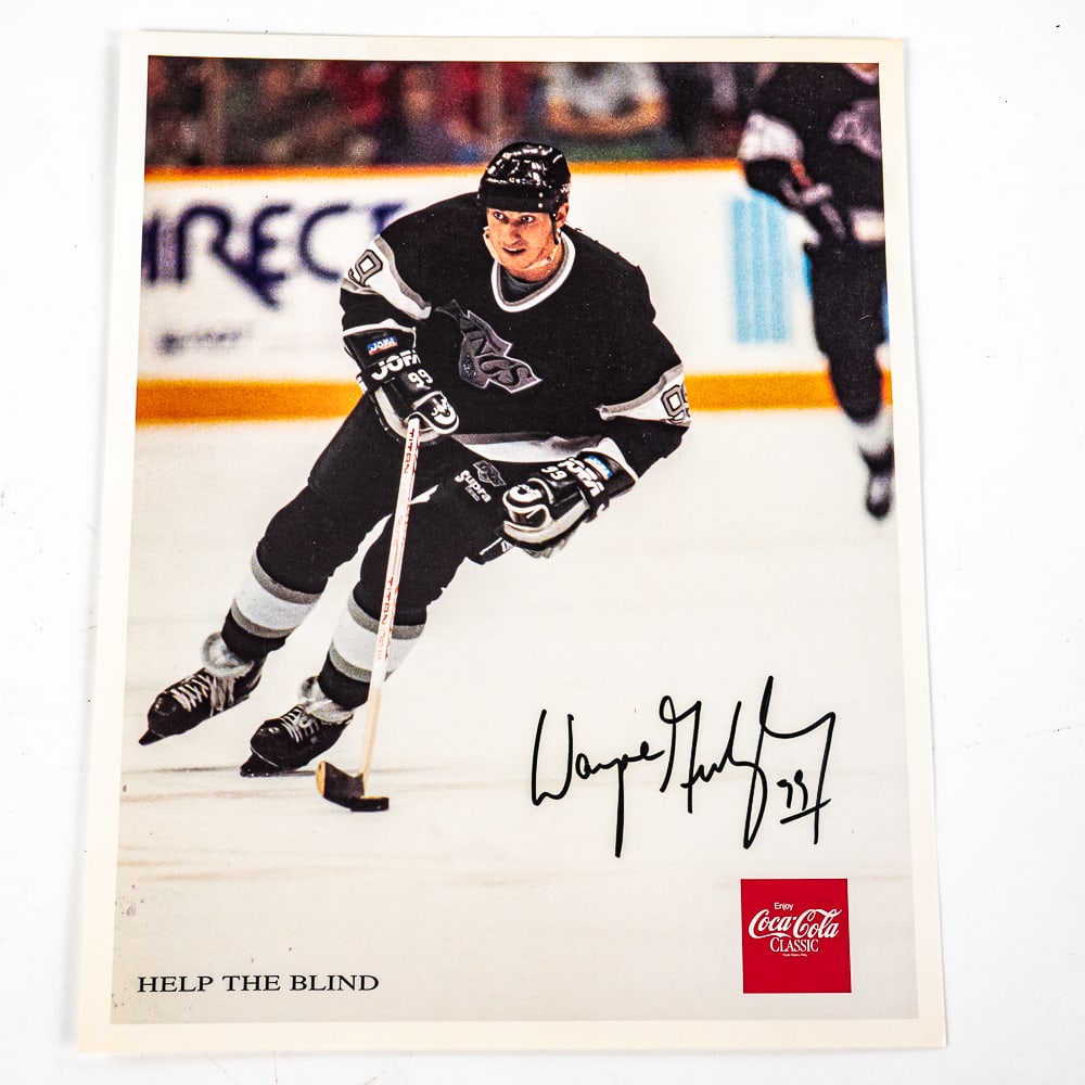 Wayne Gretzky Autographed Help The Blind Photo (1 of 3)