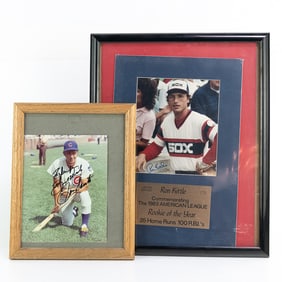 Ron Santo & Ron Kittle Autographed Photos