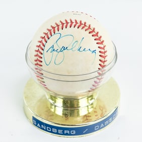 Dawson & Sandberg AUTOGRAPHED 1987 All Star Ball
