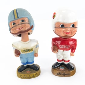 60s Dallas Cowboys & St. Louis Cardinal Bobblehead