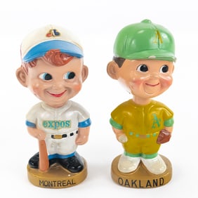 1960s Montreal Expos & Oakland A's Bobbleheads