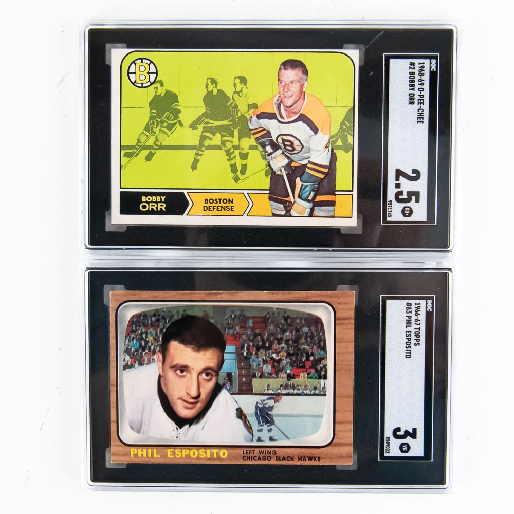 68-69 O Pee Chee #2 Bobby Orr 2.5 & 66-67 Esposito (1 of 2)