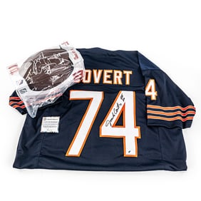 85 Bears Jim "Jimbo" Covert AUTO Jersey & Football