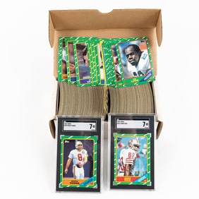 1986 Topps NFL Complete Set Rice & Young SGC 7