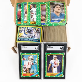 1986 Topps NFL Complete Set Rice 7 Young 6