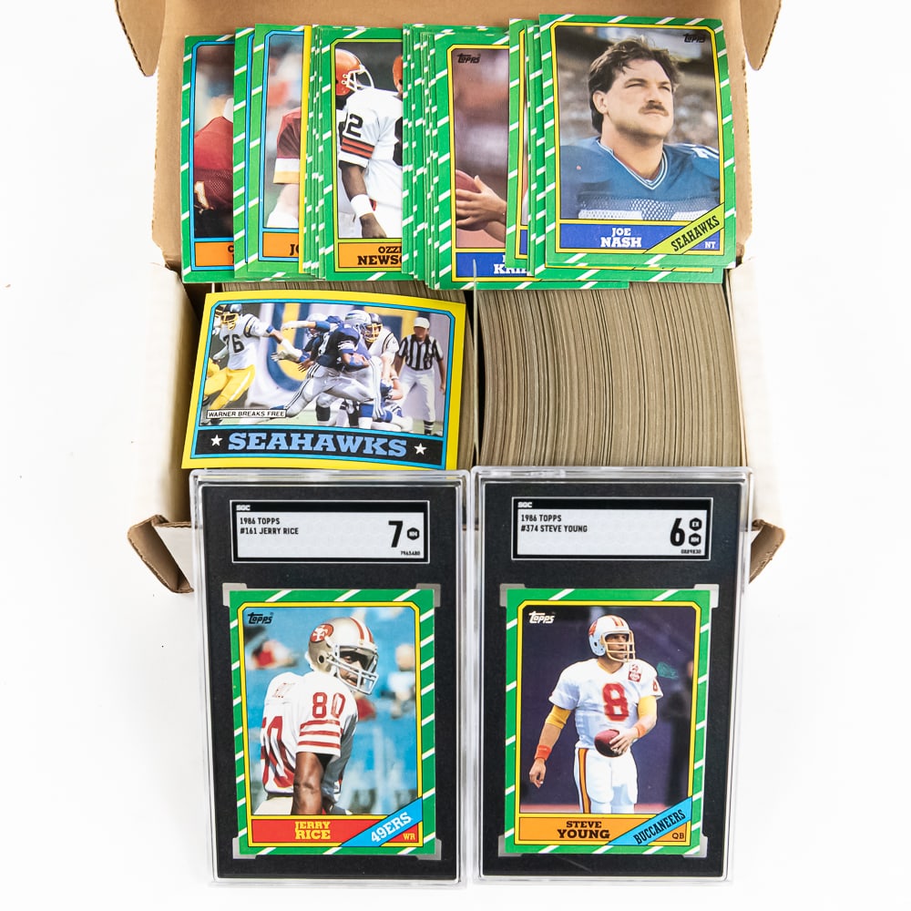 1986 Topps NFL Complete Set Rice 7 Young 6 (1 of 5)