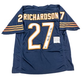 LA Mike Richardson Autographed Chicago Bear Jersey