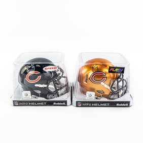 Pair of Jim McMahon Autographed Mini Helmets w COA