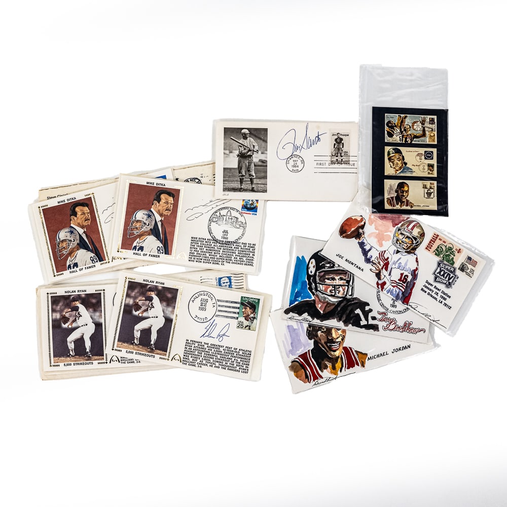 Nolan Ryan Ron Santo Mike Ditka Autographs & More (1 of 6)