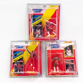 (3) NIB Michael Jordan Starting Lineup Figures