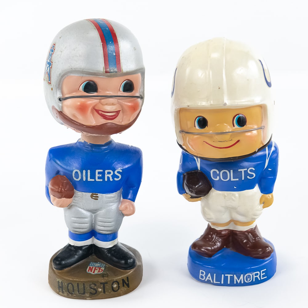 1960s Balitmore Colts & Houston Oilers Bobbleheads (1 of 16)