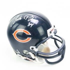 Walter Payton Autographed Mini Riddell Helmet