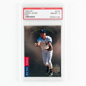 1993 Upper Deck SP Derek Jeter #279 Foil RC PSA 8