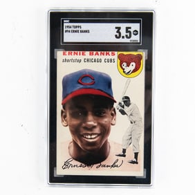 1954 Topps #94 Ernie Banks Rookie Card SGC 3.5