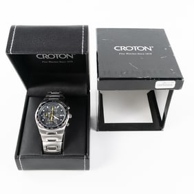 Men's Croton Chronomaster Wrist Watch w Box