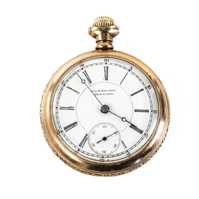 Aug. H. Stecher Milwaukee RR Engraved GF Case