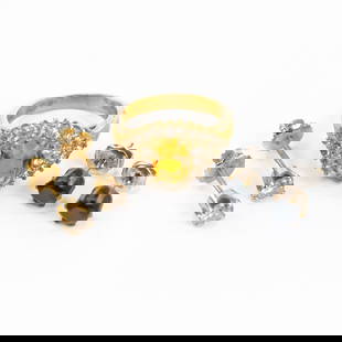 14K Yellow Gold Diamond Stud Earrings Pair & More: Attractive pair of 14K yellow gold .50 tcw brilliant round diamond stud earrings; well constructed setting with screw back fastening. Each diamond showcases approximately 4.22 mm or .25 carat along wi