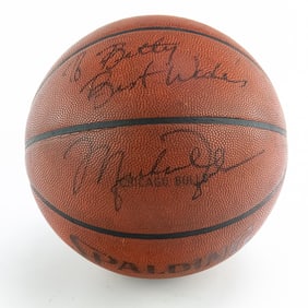 Michael Jordan Autographed NBA Bulls Game Ball JSA