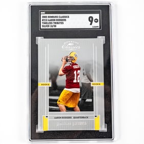05 Donruss Classics Aaron Rodgers Silver 18/50 SGC9