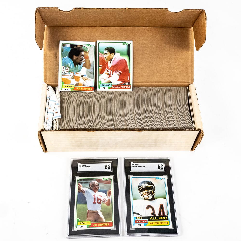1981 Topps NFL Complete Set Montana Payton SGC 6 (1 of 6)