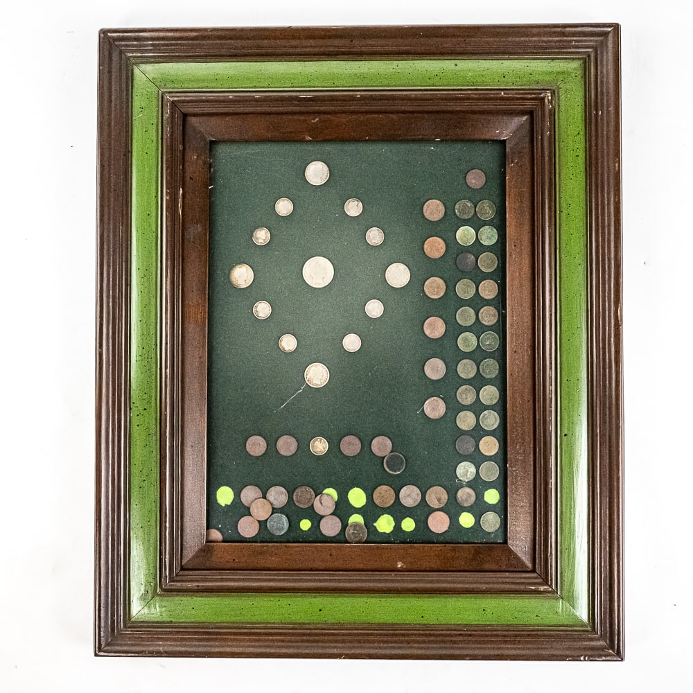 Framed Early US Type Coin Collection Barber Indian (1 of 8)