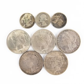 (1) BU 1922 & (3) Peace (1) Morgan & Quarters