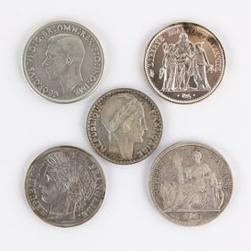 BU 1965 10 Francs, Unc 1937 Australia Crown & More