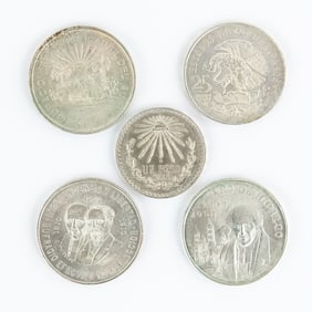 Uncirculated 1932-1968 Mexico Silver Coinage
