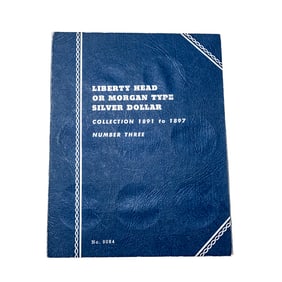 Whitman Morgan Silver Dollar Album 7 Coins Better+