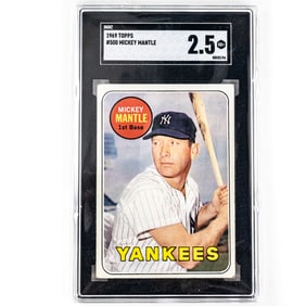 1969 Topps #500 Mickey Mantle SGC 2.5