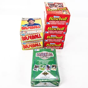 (2)89 Fleer (4)90 Donruss & 90 UD MLB Wax Boxes