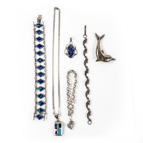 Collection of Ladies Sterling Silver Jewelry