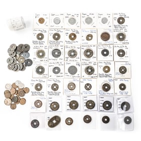 Collection of Assorted China & Japan Cash Coins