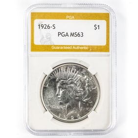 1926-S Pace Silver Dollar $1 PGA MS 63