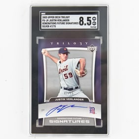 05 Upper Deck Trilogy FU-JV Justin Verlander SGC