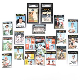 1961 Topps #35 Santo SGC 2.5 '71 Topps #513 Ryan 4