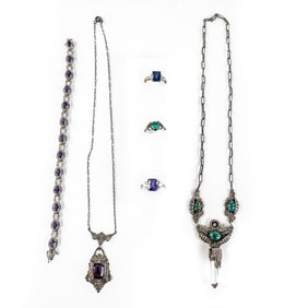 Ladies Collection of Sterling Silver Jewelry