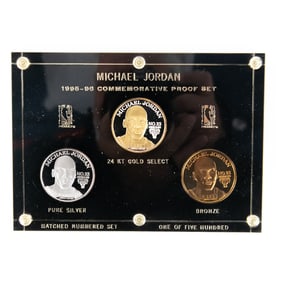 LE 1995-96 Commemorative Michael Jordan Proof Set