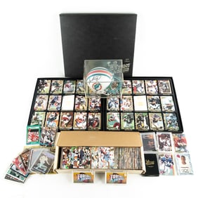 Dan Marino Autographed Mini Helmet & NFL Cards