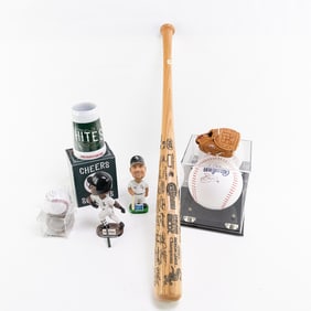 2005 Chicago White Sox WS Bat Bobby Jenks Auto +++