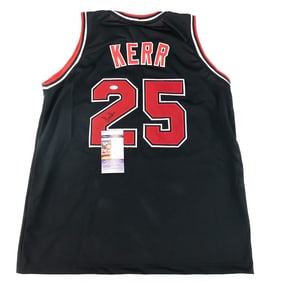 Steve Kerr Autographed Chicago Bulls Jersey JSA