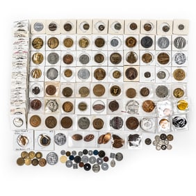 Collection of (130) Assorted Medals & Tokens