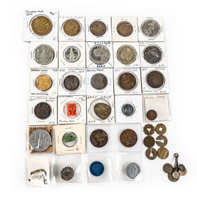 Masonic, Elk BPOE, Good Luck Tokens & World Coins
