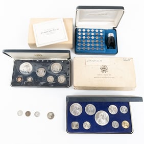 '66 Royal British Mint Bahamas 9 Coin Set & More +