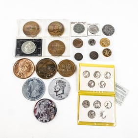 Collection of Assorted Exonumia Coins & Tokens