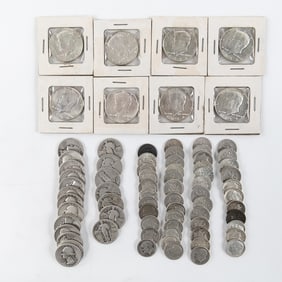 (40) Assorted Washington Silver Quarters