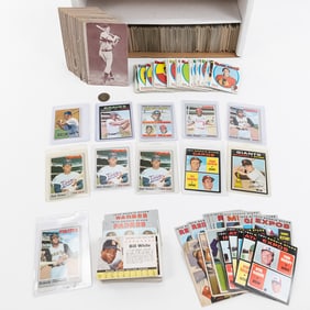 1938-66 Exhibit MLB Cards &Vintage Topps NFL NHL